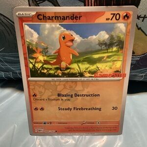 Pokémon GameStop exclusive stamped Charmander Trading Card - Orange